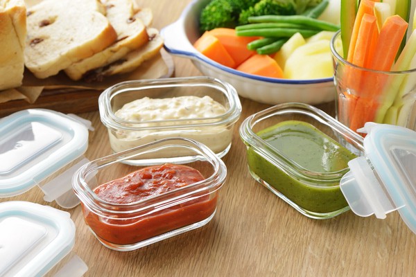 ヨシカワ オーブン対応・液漏れしにくい耐熱ガラス製保存容器ミニ角型3pcs thumbnail 7