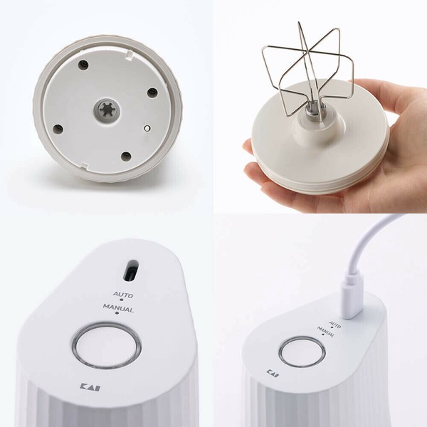 貝印（かいじるし） 自動生クリームホイッパー 生クリッチ（NAMACRICH） DK5150 thumbnail 7