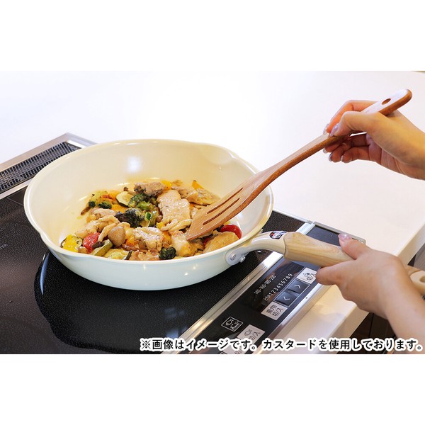 フライパン 28cm IH ガス火対応 セラミック 両口 軽量 ピンク NQ-435 セラミック毎日パン thumbnail 3
