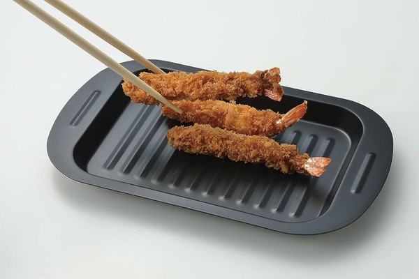 パール金属（PEARL LIFE） チーノ バット 天ぷら フライ 2枚組 波型 平型 シリコーン加工 HB-6582 thumbnail 3