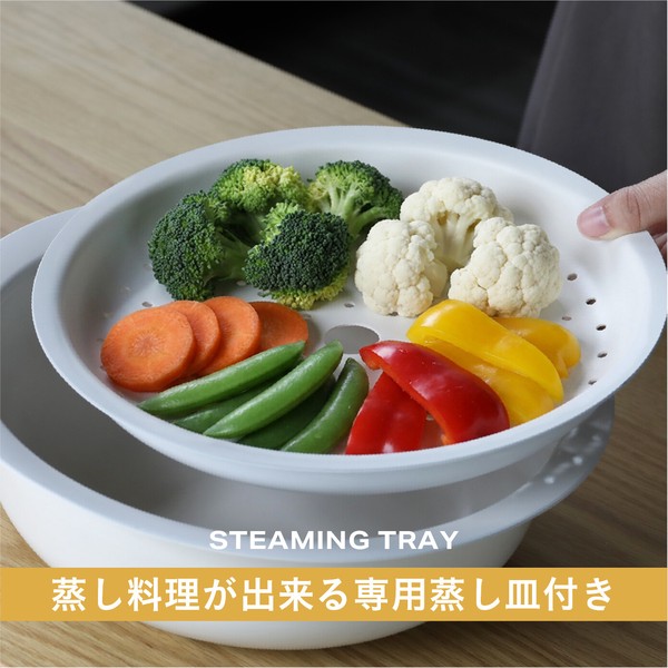 シービージャパン 年中使える蒸し皿付き卓上鍋 蒸し料理 鍋 2WAY copan thumbnail 3