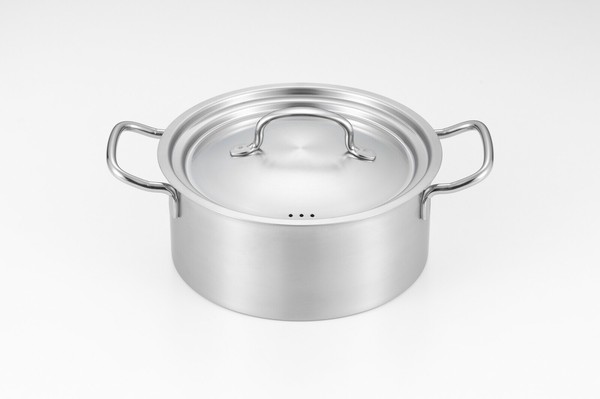 ヨシカワ（yoshikawa） シースタイル IH対応・シンプルなデザインで便利に使える両手鍋 20cm 日本製 SJ3918