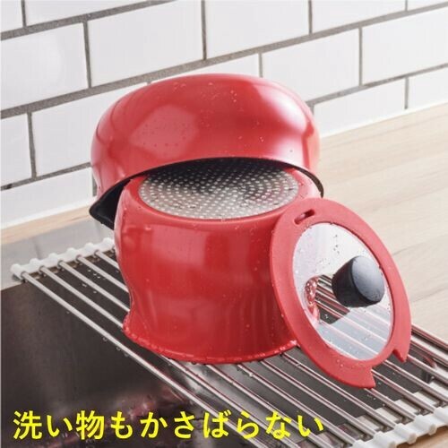 和平フレイズ（FREIZ） ToMay 取っ手が取れるマルチポットセット レッド RB-2814 thumbnail 6