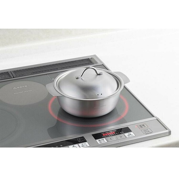 3COINS（スリーコインズ） 美味彩菜 卓上鍋 18cm ステンレス製 目盛付 SJ3627 thumbnail 3