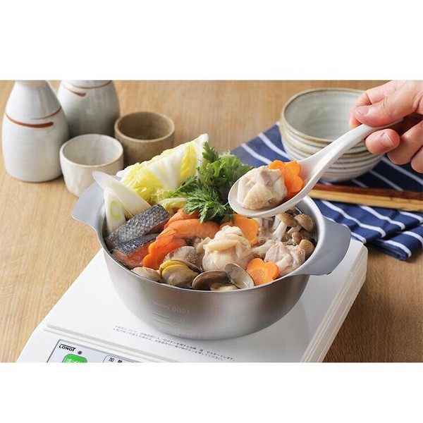 3COINS（スリーコインズ） 美味彩菜 卓上鍋 18cm ステンレス製 目盛付 SJ3627 thumbnail 5