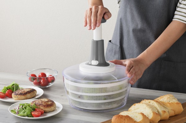 ヨシカワ（yoshikawa） 押すだけ簡単！サラダスピナー＆フードプロセッサー YJ3846 thumbnail 2