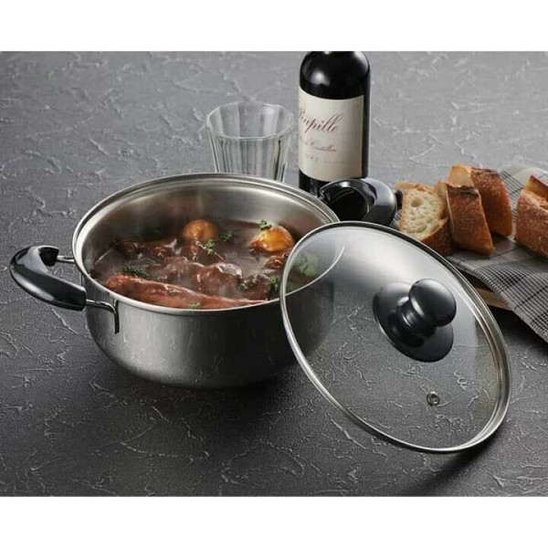 ヨシカワ（yoshikawa） 両手鍋20cm SJ3773 クックルック ベーシック thumbnail 3