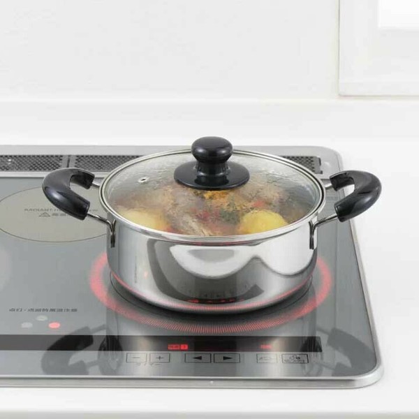 ヨシカワ（yoshikawa） 両手鍋20cm SJ3773 クックルック ベーシック thumbnail 4