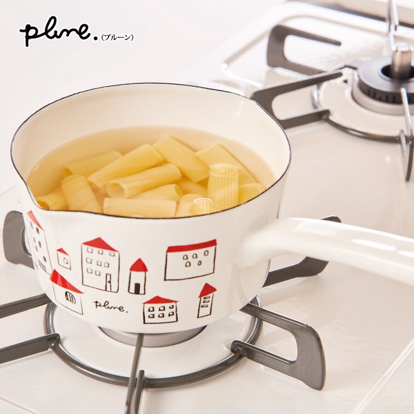 plune.(プルーン) ホーローミルクパン15cm「カラフルガーデン」 ソースパン 味噌汁 離乳食 ガス火・IH対応 thumbnail 4