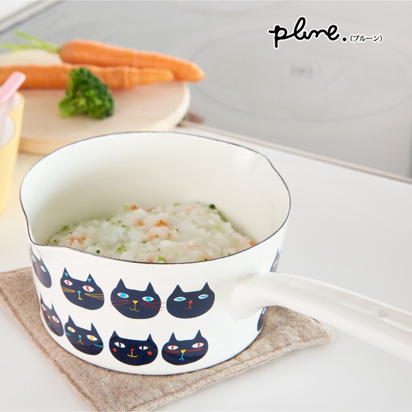 plune.(プルーン) ホーローミルクパン15cm「カラフルガーデン」 ソースパン 味噌汁 離乳食 ガス火・IH対応 thumbnail 8