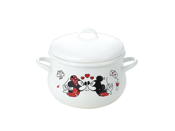 タマハシ ミッキー＆ミニー ホーロー両手鍋16cm MMJ-04 thumbnail 2