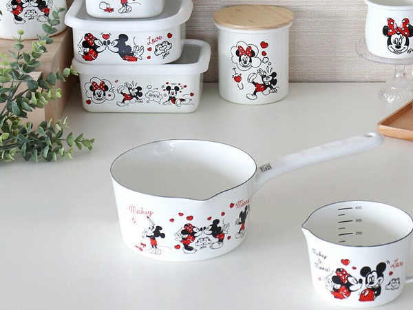 タマハシ ミッキー＆ミニー ホーロー両手鍋16cm MMJ-04 thumbnail 4