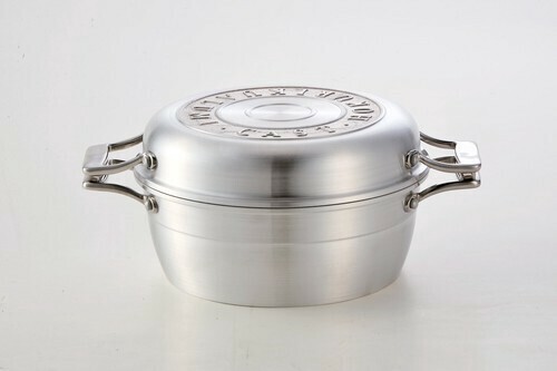 北陸アルミニウム（hokua） HAMON 無水調理鍋 しろがね 21cm ＜日本製＞【オール熱源対応】 thumbnail 2