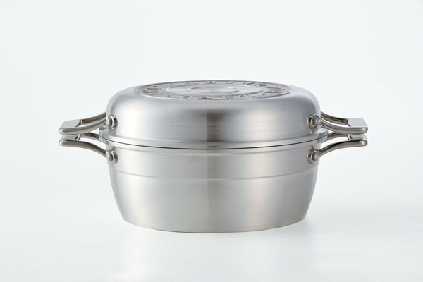 北陸アルミニウム（hokua） HAMON 無水調理鍋 しろがね 21cm ＜日本製＞【オール熱源対応】 thumbnail 6