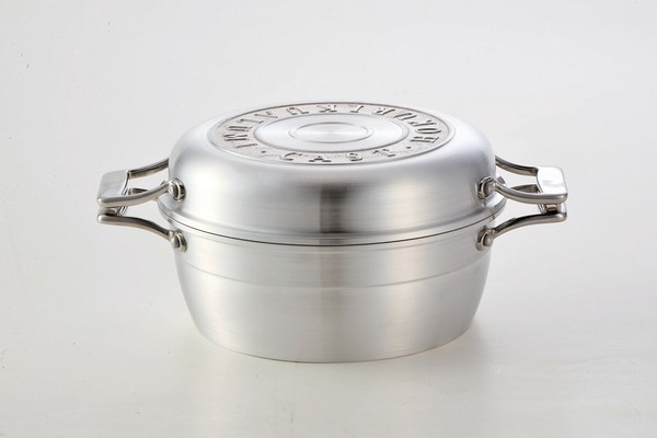 北陸アルミニウム（hokua） HAMON 無水調理鍋 しろがね 21cm ＜日本製＞【オール熱源対応】 thumbnail 7