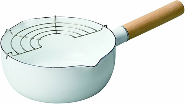 パール金属（PEARL LIFE） ブランキッチン ホーロー片手天ぷら鍋18㎝ HB-5420 thumbnail 2