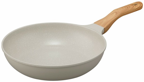 IRIS OHYAMA（アイリスオーヤマ） ナチュかるフライパン26cm 品番NTL-F26PG 色パールグレー×アイボリー thumbnail 2