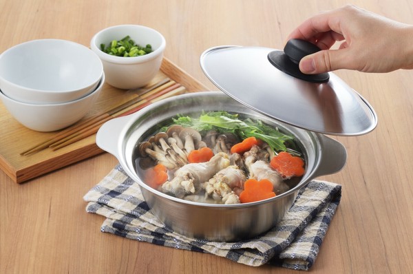 ヨシカワ（yoshikawa） 燕三条製 こだわりの1枚板加工でお手入れしやすい！燕三条のIH対応どんぶり鍋 日本製 SJ3239 thumbnail 6