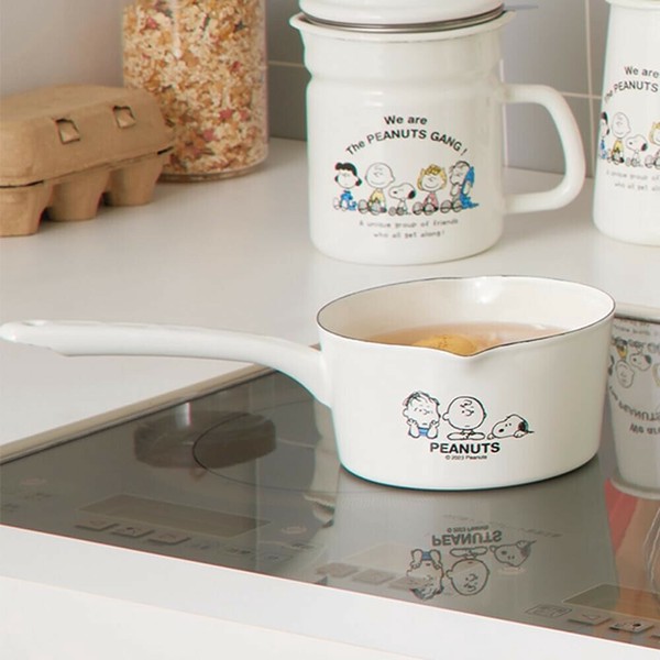 タマハシ ホーローミルクパン 15cm スヌーピー 豊琺瑯 SNJ-2302 日本製 IH対応 thumbnail 5