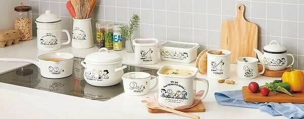 タマハシ ホーローミルクパン 15cm スヌーピー 豊琺瑯 SNJ-2302 日本製 IH対応 thumbnail 7