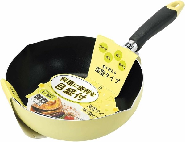 パール金属（PEARL LIFE） ふっ素加工 IH対応 目盛付 料理 フライパン24cm グリーン HC-396 thumbnail 8