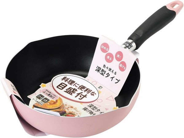 パール金属（PEARL LIFE） ふっ素加工 IH対応 目盛付 料理 フライパン24cm グリーン HC-396 thumbnail 9