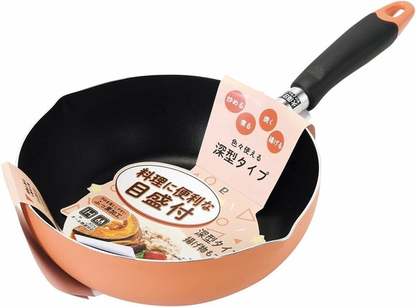 パール金属（PEARL LIFE） ふっ素加工 IH対応 目盛付 料理 フライパン24cm グリーン HC-396 thumbnail 10