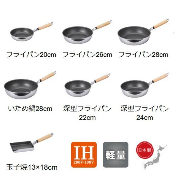 北陸アルミニウム（hokua） 極ふかみ IH 炒め いため鍋 IH対応 28cm thumbnail 2