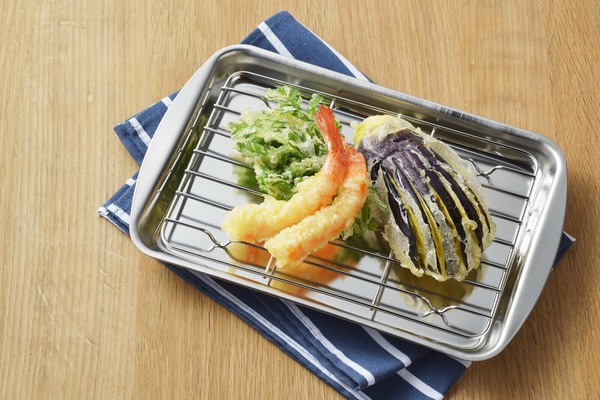 ヨシカワ（yoshikawa） 天御膳 少量の揚げ物に便利なステンレスバット SJ3552 thumbnail 3