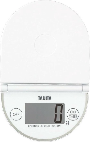 タニタ（タニタ） デジタルクッキングスケール WH ホワイト スケール 立てて収納 1g