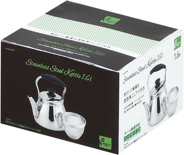 パール金属（PEARL LIFE） モルティ 広口ケットル 茶こしアミ付 3.0L 18-8 ステンレス製 オール熱源対応 HB-5643 thumbnail 5