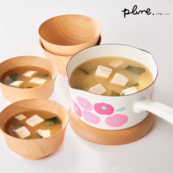 plune.(プルーン) ホーローミルクパン15cm「チューリップパレット」 ソースパン 離乳食 ガス火・IH対応 thumbnail 8