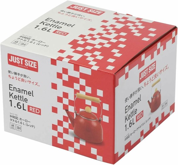 パール金属（PEARL LIFE） ジャストサイズ ケトル 1.6L レッド HC-382 thumbnail 7