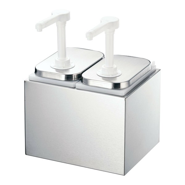 TKG（遠藤商事） プッシュポンプソースディスペンサー 1L 2連 606202 thumbnail 6