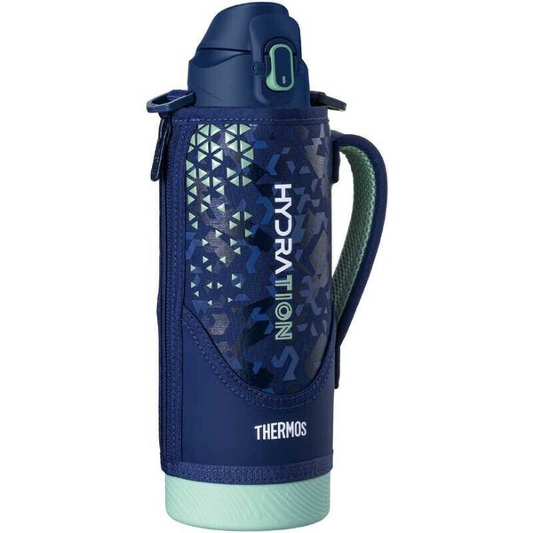 サーモス（THERMOS） 真空断熱スポーツボトル 1.0L ネイビーミント(NVMT) 水筒 保冷専用 FJS-1000F