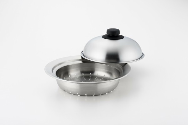 ヨシカワ 美味彩菜 お鍋にのせて使う蒸しプレート 18～20cm （フタ付） SJ2630 thumbnail 2