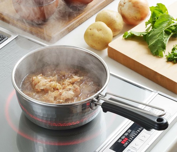 ヨシカワ（yoshikawa） 味壱 ステンレス 雪平鍋用片手ザル 20cm 日本製 IH対応 SJ3363 thumbnail 5