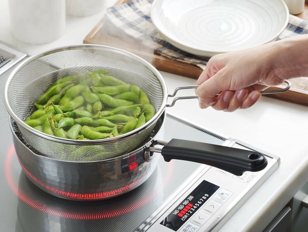 ヨシカワ（yoshikawa） 味壱 ステンレス 雪平鍋用片手ザル 20cm 日本製 IH対応 SJ3363 thumbnail 8