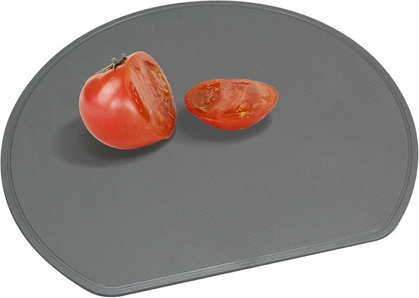 CB JAPAN(シービージャパン) まな板 半月型 32×28cm ダークグレー 抗菌仕様 日本製 食
