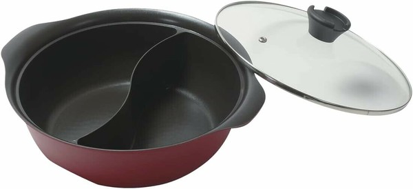 パール金属（PEARL LIFE） ステイドリーム ふっ素加工 IH対応 ガラス蓋付二食鍋 26cm HB-6587 thumbnail 2