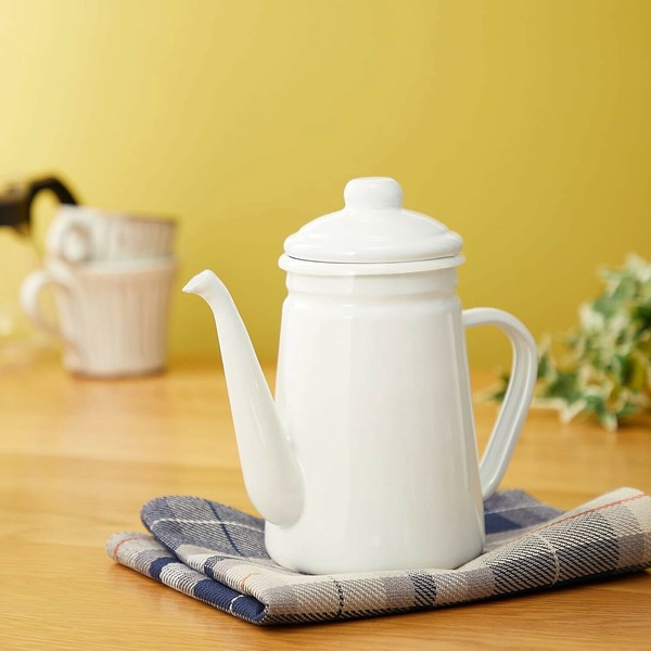 パール金属（PEARL LIFE） ブランキッチン ホーローコーヒーポット1.1L HB-3681 thumbnail 8