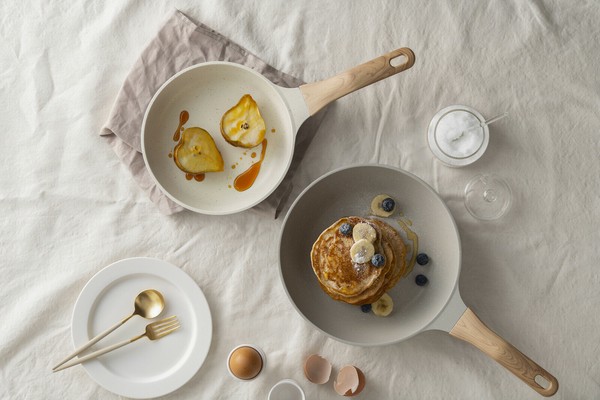 IRIS OHYAMA（アイリスオーヤマ） ナチュかるフライパン24cm 品番NTL-F24PG 色パールグレー×アイボリー thumbnail 4