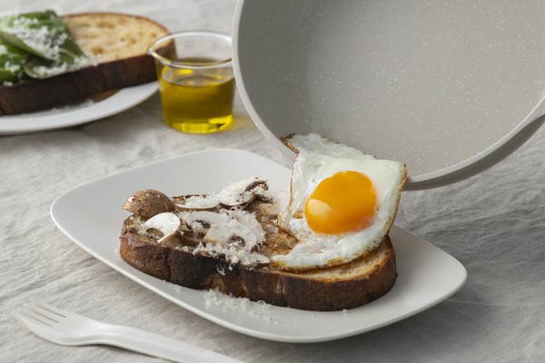 IRIS OHYAMA（アイリスオーヤマ） ナチュかるフライパン24cm 品番NTL-F24PG 色パールグレー×アイボリー thumbnail 5