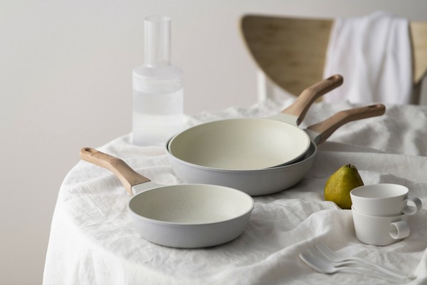 IRIS OHYAMA（アイリスオーヤマ） ナチュかるフライパン24cm 品番NTL-F24PG 色パールグレー×アイボリー thumbnail 8