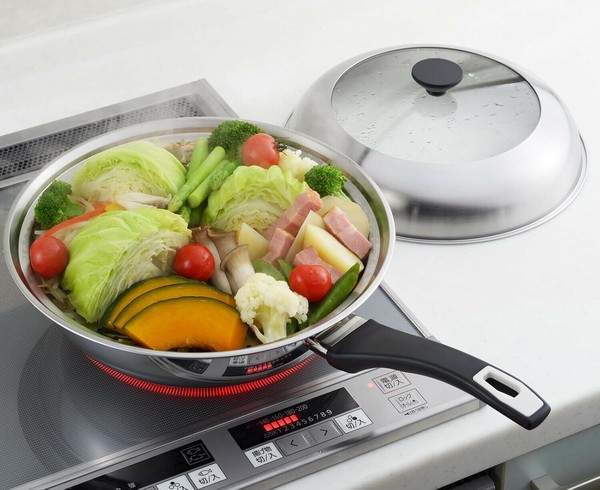 ヨシカワ（yoshikawa） 見える！フライパン用蒸し器24-26cm YJ3212 thumbnail 10