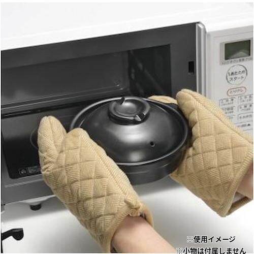 T-02B 電子レンジ専用陶器 楽炊御膳こぶり鍋 17cm 56443070 thumbnail 3