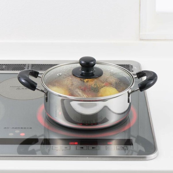 ヨシカワ（yoshikawa） 深型 両手鍋22cm SJ3774 クックルック ベーシック thumbnail 6