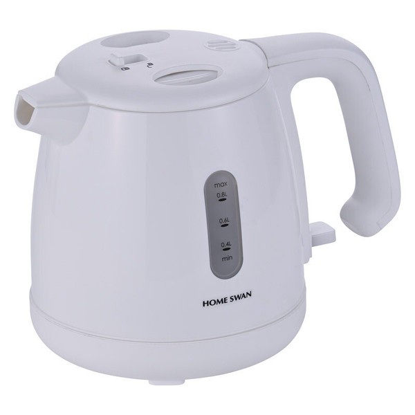 タマハシ HOME SWAN 電気ケトル 800ml ホワイト SYK-08W 転倒湯漏れ防止機能付き thumbnail 2