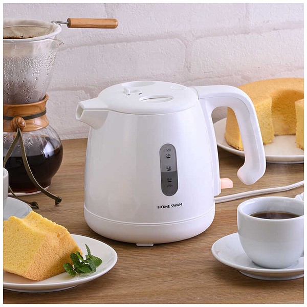 タマハシ HOME SWAN 電気ケトル 800ml ホワイト SYK-08W 転倒湯漏れ防止機能付き thumbnail 7