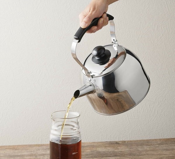 パール金属（PEARL LIFE） やかん ケトル 広口 ケットル 茶こしアミ付 3.0L ステンレス製 バリティ HC-675 thumbnail 3